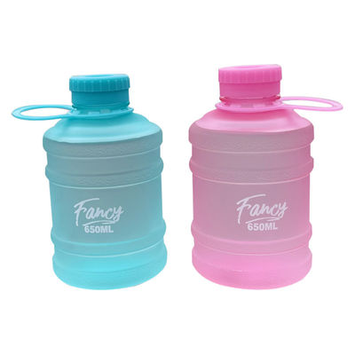 650ml 미니 버킷 플라스틱 물병 환경 친화적인 스포츠 병 끓는 물