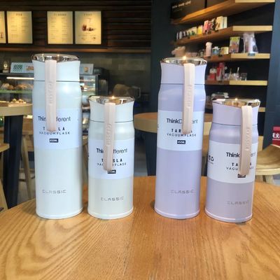 이중벽 격리 450ml 스테인리스 스틸 물병 몇 시간 동안 뜨거운 차가운 물을 마시게 합니다