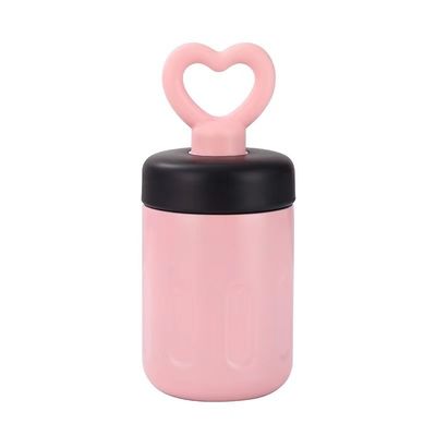 커피 머그 420ml 316 스테인리스 스틸 진공 텀블러 심장 손잡이 지속가능