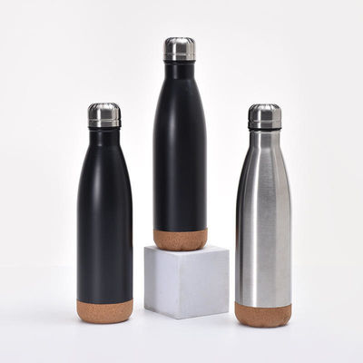 학교로 돌아가자 컬러 로고 500ml 스테인리스 스틸 물병 코크 바닥