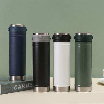직선 컵 750ml 다채로운 색상 옵션과 함께 이중 벽 스테인레스 스틸 진공 병