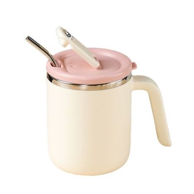 스테인레스 스틸 커피 머그 500ml 지속 가능한 사무실 및 여행용 재사용 물컵