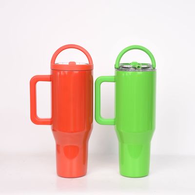 스테인레스 스틸 물병 40oz 터블러 손잡이 뚜?? 과 친환경 장점