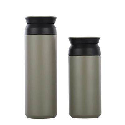 뚜?? 과 손잡이 350ml / 500ml 용량으로 두 개의 벽이있는 스테인리스 스틸 텀블러컵