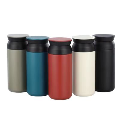 뚜?? 과 손잡이 350ml / 500ml 용량으로 두 개의 벽이있는 스테인리스 스틸 텀블러컵