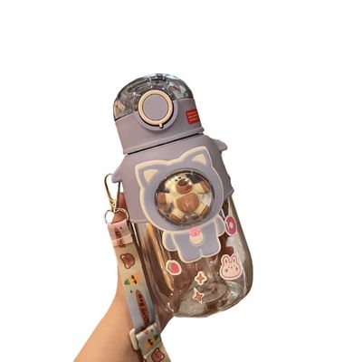 야외 활동 자율주행 여행 청소년용 빨대 물병 680ml