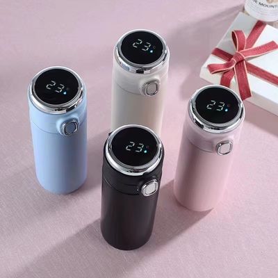 온도 디스플레이와 함께 격리 재사용 스포츠 진공 병 총알 320ML 420ML