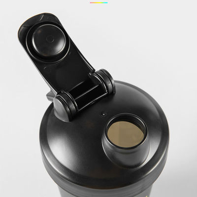 600ml 피트니스 플라스틱 블랙 체육관 블렌더 쉐이커컵 스포츠용 방수 디자인