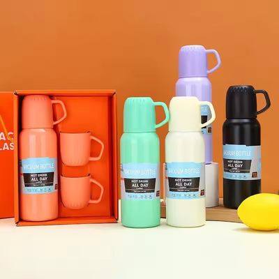 여행자 를 위한 휴대용 3개 뚜?? 의 스테인레스 스틸 진공 단열 물 잔 선물 세트