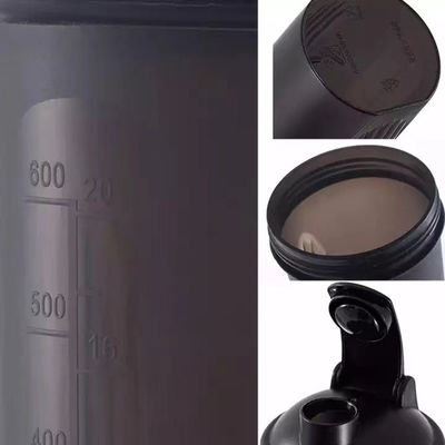400ml 피트니스 플라스틱 블랙 체육관 블렌더 쉐이커 컵 단백질 쉐이커 병 다재다능