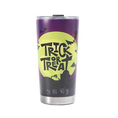 304 스테인리스 스틸 3D 인쇄 맥주 컵 20oz 자동차 테르모스 컵 할로윈 디자인