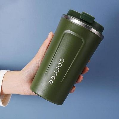 500ml 스테인리스 스틸 진공 단열 커피 여행 머그 홈 오피스 레스토랑