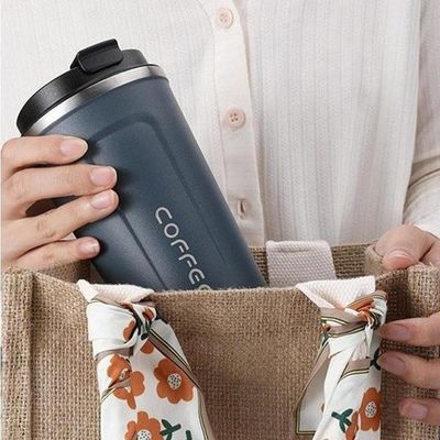 500ml 스테인리스 스틸 진공 단열 커피 여행 머그 홈 오피스 레스토랑