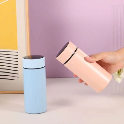 격리 스포츠 병 350ML 스테인리스 스틸 진공 병 온도 표시