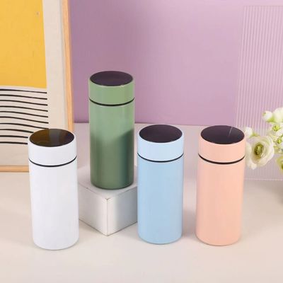 격리 스포츠 병 350ML 스테인리스 스틸 진공 병 온도 표시