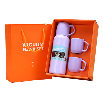 스테인레스 스틸 진공 격리 물병 2 컵 550ml 비즈니스 선물 세트