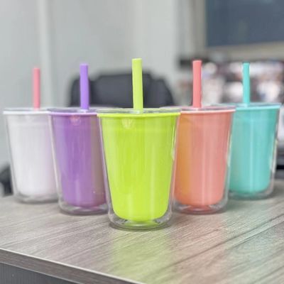TOUR 두 개의 벽이 있는 휴대용 플라스틱 물병