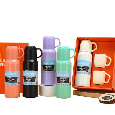 550ml 용량 단열 된 이중층 스테인리스 스틸 금속 테르모스 컵 세트