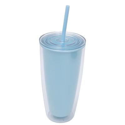 직접 마시는 750ml 물병 두 개의 벽 뚜?? 과 빨대 커피 텀블러 컵