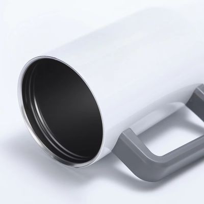 손잡이와 빨대 뚜?? 이 있는 40oz 텀블러 스테인리스 스틸 텀블러 컬러 자동차 컵