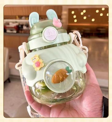 1150ml 대용량 귀여운 어린이 음료 휴대용 플라스틱 물병