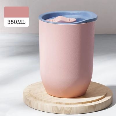 장착된 항성화 코팅 350ml 커스텀 로고 야외 스포츠용 플라스틱 빨대 물병