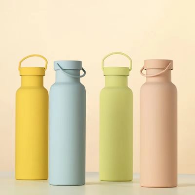 손잡이 스테인레스 스틸 진공 병과 함께 일회용 고형 색 스포츠 단열 컵