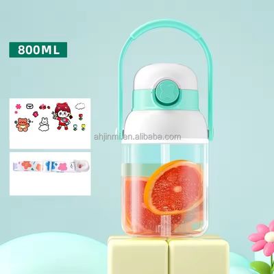 여행 및 야외 활동용 800ml 야외 스포츠 캔 BPA 없는 주스 병