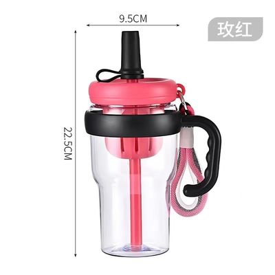 680ml 플라스틱 병 휴대용 야외 여행 수액 병 캠핑 여행의 성인
