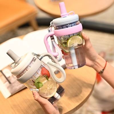 680ml 플라스틱 병 휴대용 야외 여행 수액 병 캠핑 여행의 성인