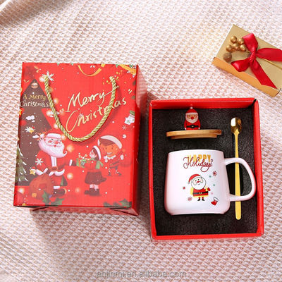 HANDGRIP 400ml 스타일 세라믹 머그 크리스마스 커피 컵 차 컵 고급 커피 Xmas 머그