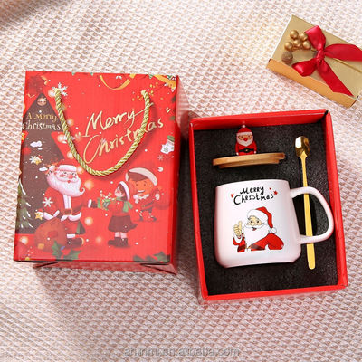 HANDGRIP 400ml 스타일 세라믹 머그 크리스마스 커피 컵 차 컵 고급 커피 Xmas 머그