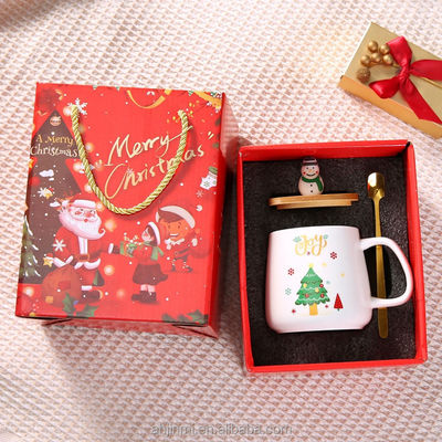 HANDGRIP 400ml 스타일 세라믹 머그 크리스마스 커피 컵 차 컵 고급 커피 Xmas 머그