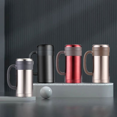 SUS304 식품용 스테인레스 스틸 단열 커피 머그 450ml 용량