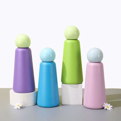 현대 디자인 500ml 스테인레스 스틸 물병 단열 여행 머그 귀여운 뚜??