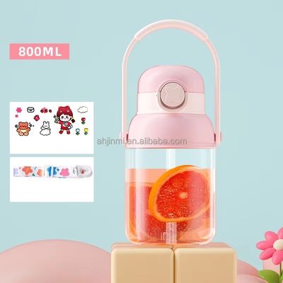 미니멀리즘 디자인 스타일 야외 스포츠용 800ml 플라스틱 병