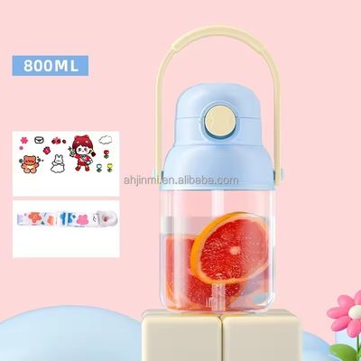 미니멀리즘 디자인 스타일 야외 스포츠용 800ml 플라스틱 병