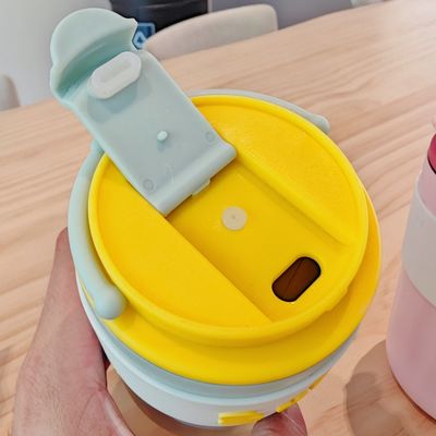 304 스테인레스 스틸 물병 뚜?? 420ml 휴대용 창의적 귀여운 직선 음료