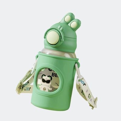 680ml 용량 꼬인 토끼 귀 물병 어린이 야외 모험을 위해 필수품