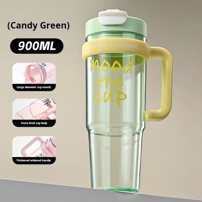 여자애들의 야외 스포츠 및 여행 동반자 스프레이 기능이 있는 900ml 플라스틱 물컵