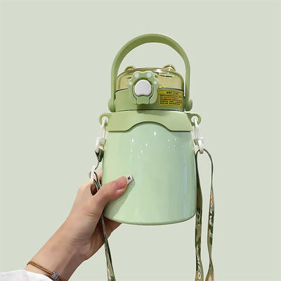 큰 용량 1000Ml 이중 음료 뚜?? 스테인레스 스틸 비공 격리 잔 음료 용품
