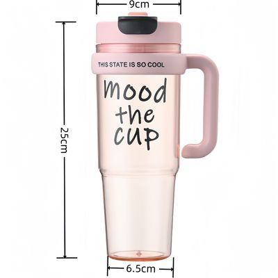 여자아이용 플라스틱 물컵 900ml BPA 무료 스프레이 병 야외 스포츠 및 여행