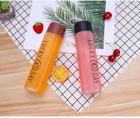 산책 및 야외 활동용 400ml 유리 물병 주문 제작 받아 들인다