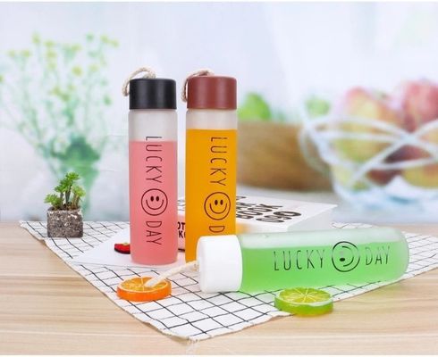 산책 및 야외 활동용 400ml 유리 물병 주문 제작 받아 들인다