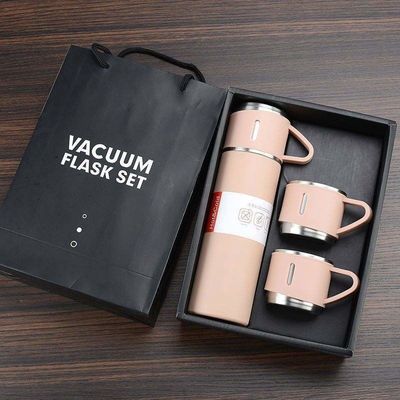 용량 500ml 스테인리스 스틸 물병과 뚜?? 으로 맞춤형 기업 선물 세트