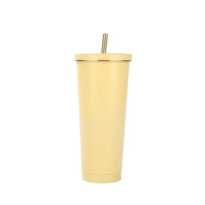 맞춤 색상 500ml 750ml 스프레이 단열 커피 텀블러와 함께 이중 벽 스테인레스 스틸 진공 컵