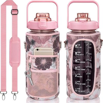 미국 스타일 에코 친화적 인 2000ml 물병 여자 컵 커버