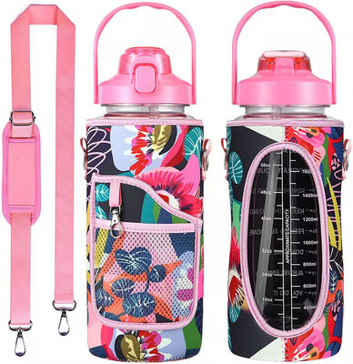 미국 스타일 에코 친화적 인 2000ml 물병 여자 컵 커버