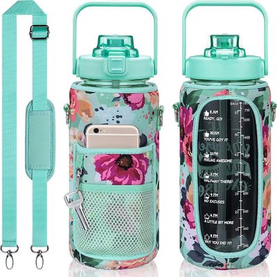 미국 스타일 에코 친화적 인 2000ml 물병 여자 컵 커버