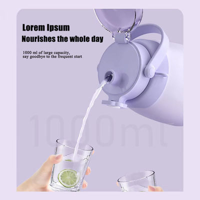 CLASSIC 디자인 스타일 대용량 1000ml 큰 배 스포츠 물병 빨대